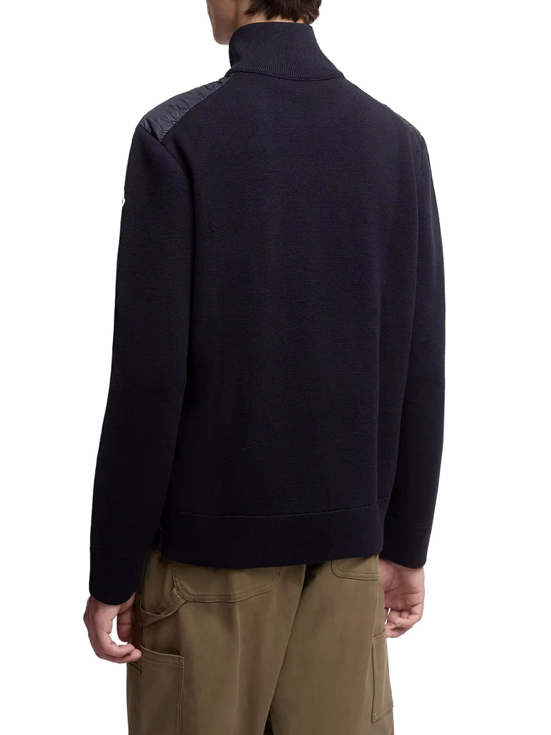 CARDIGAN IMBOTTITO CON ZIP