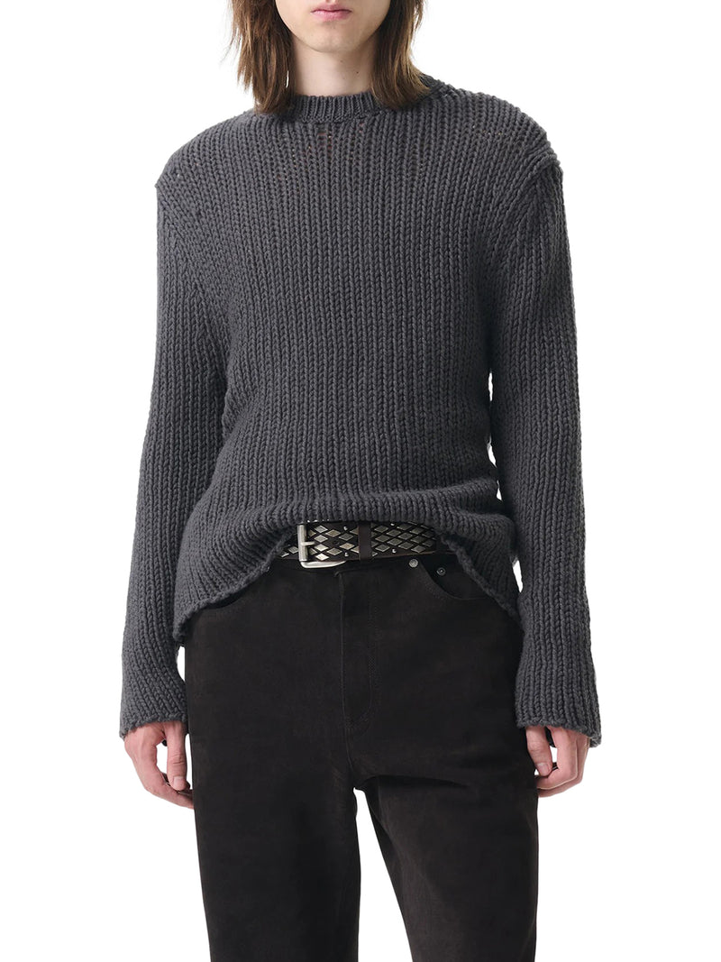 MAGLIONE GIROCOLLO IN MAGLIA TRAFORATA