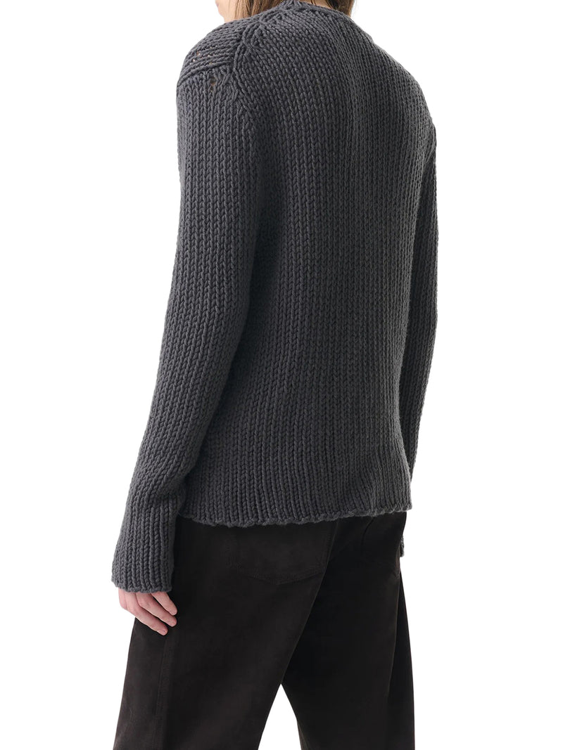 MAGLIONE GIROCOLLO IN MAGLIA TRAFORATA