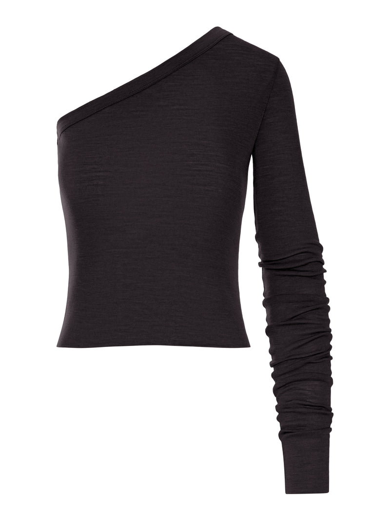 TOP ZIGGY T MONOSPALLA IN JERSEY CON MANICA LUNGA