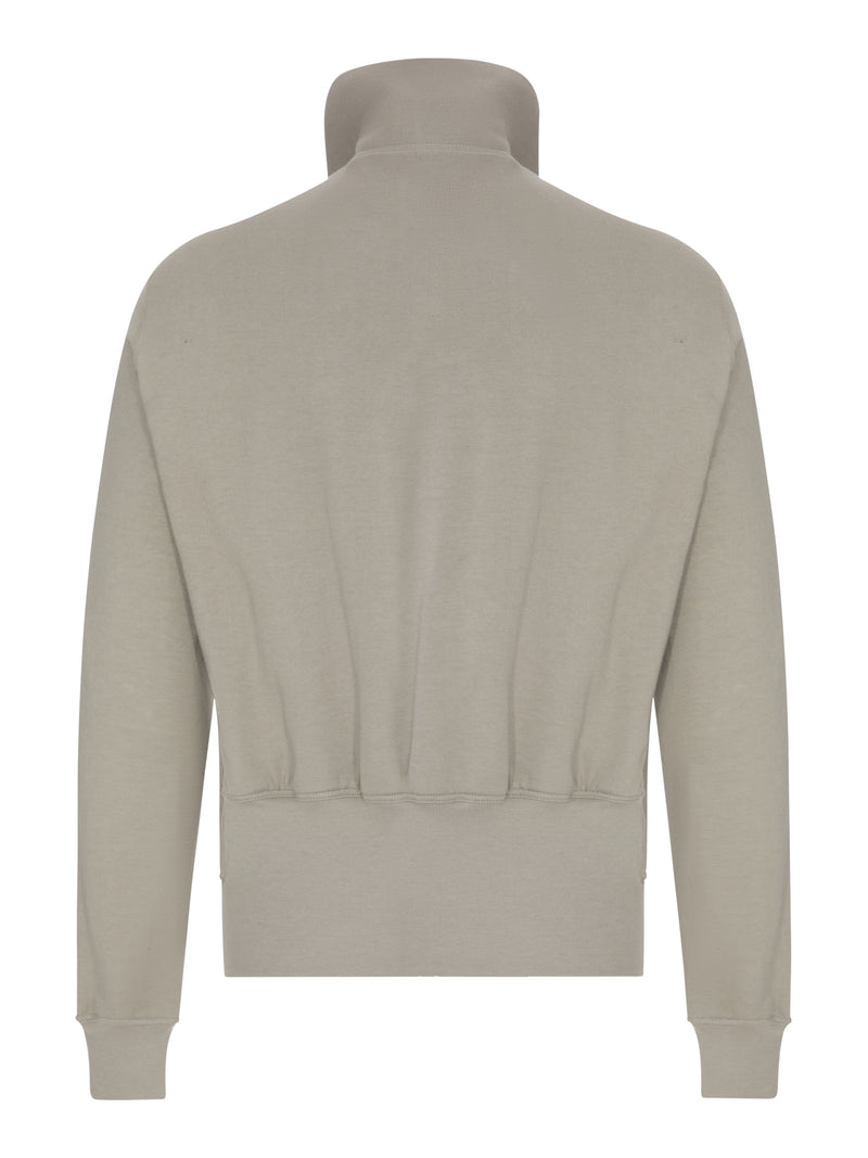 FELPA JOGGER BAUHAUS CON ZIP E CAPPPUCCIO
