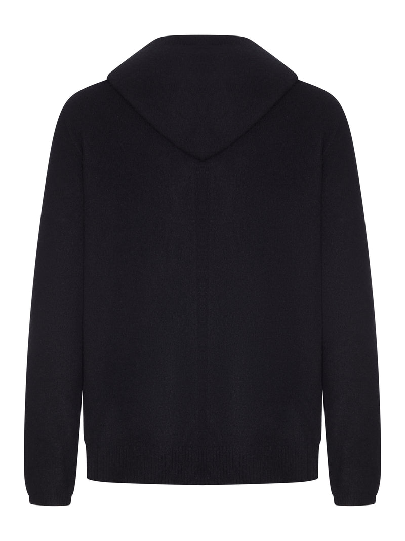 FELPA CON CAPPUCCIO E ZIP INTEGRALE