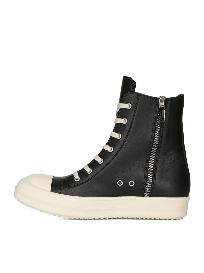 SNEAKERS ALTE IN PELLE DI VITELLO