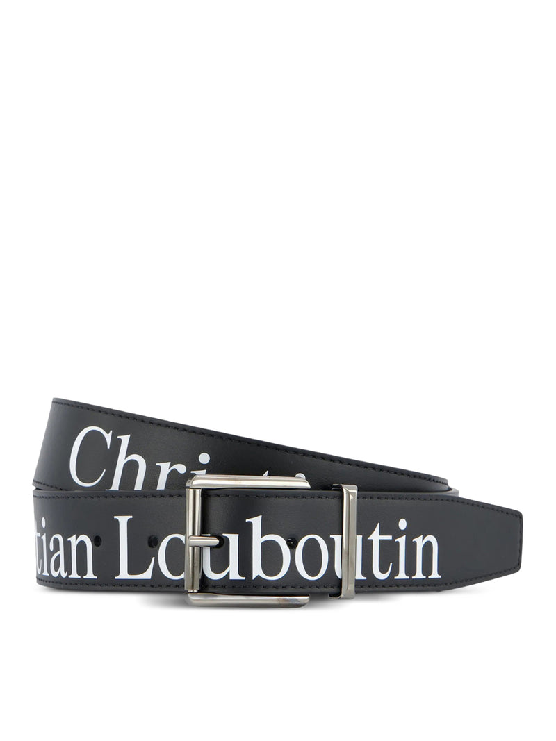 CINTURA IN PELLE CON STAMPA LOGO