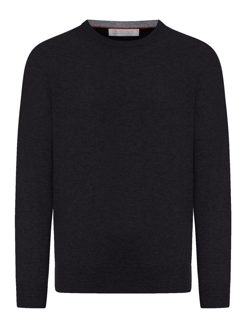 MAGLIONE GIROCOLLLO ESSENTIAL IN CASHMERE