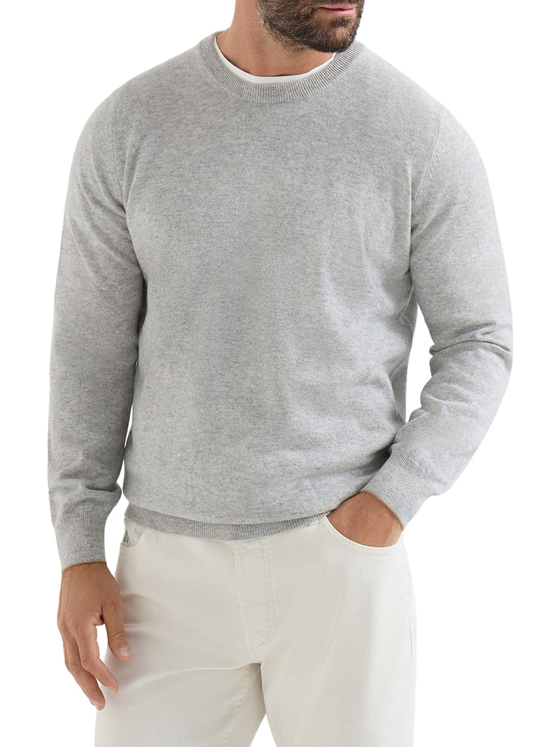 MAGLIONE GIROCOLLLO ESSENTIAL IN CASHMERE