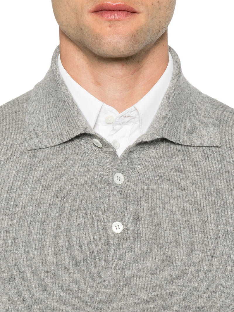 MAGLIA STILE POLO IN CASHMERE