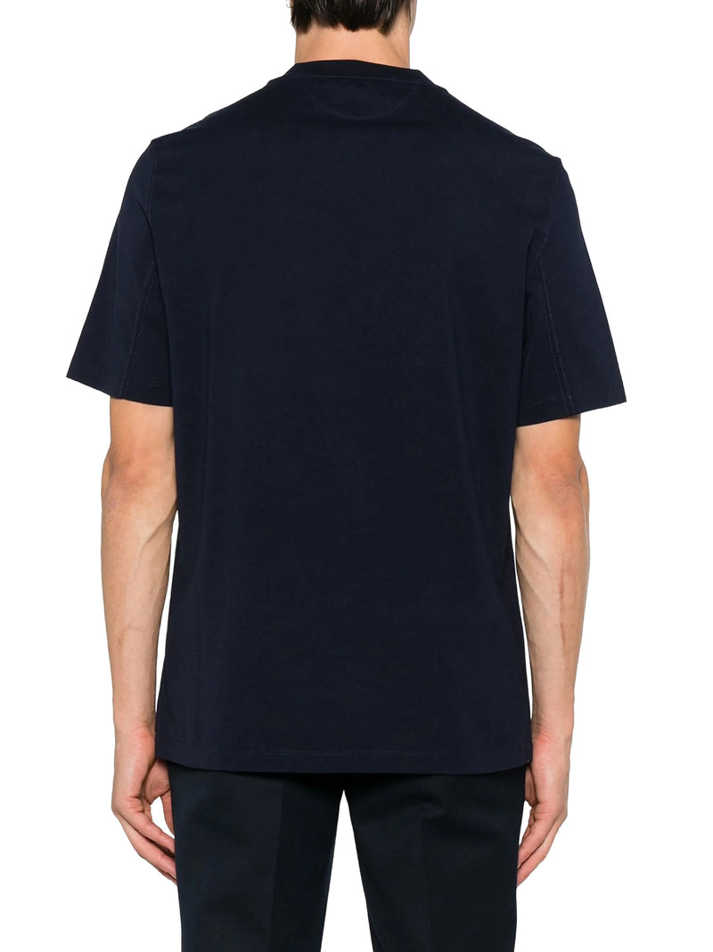 T-SHIRT IN COTONE CON LOGO STAMPATO A CONTRASO
