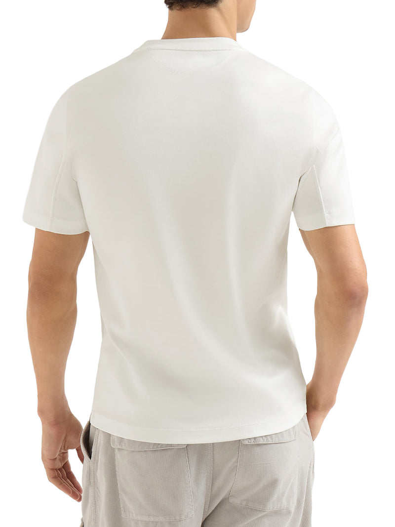 T-SHIRT IN COTONE CON LOGO STAMPATO A CONTRASO