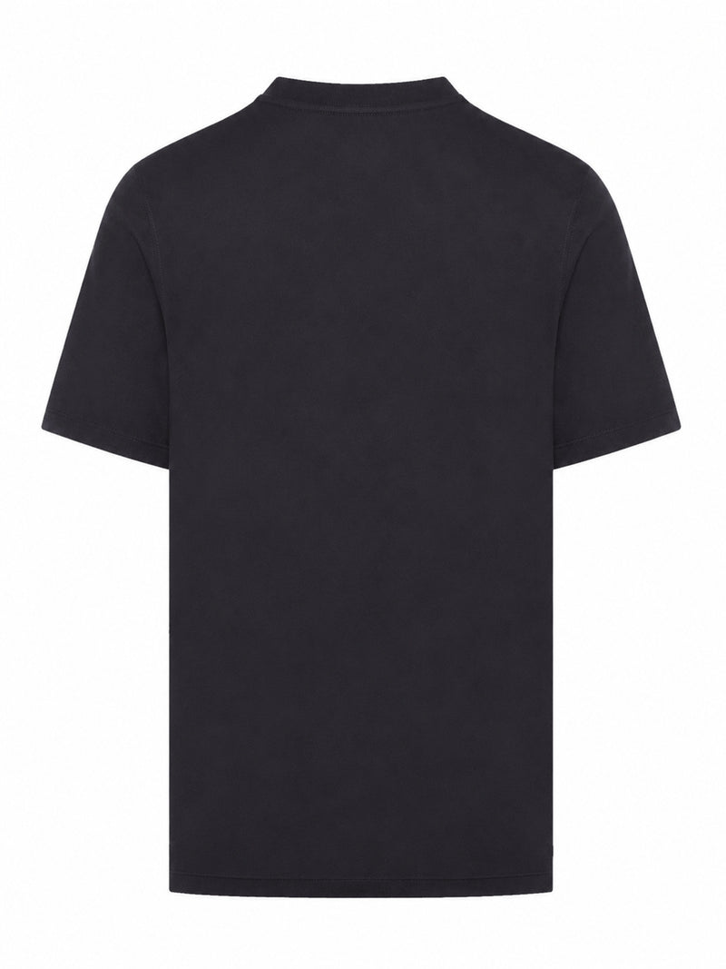 T-SHIRT IN COTONE CON LOGO STAMPATO A CONTRASO