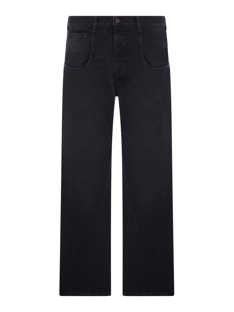 JEANS GAMBA DRITTA IN DENIM DI COTONE
