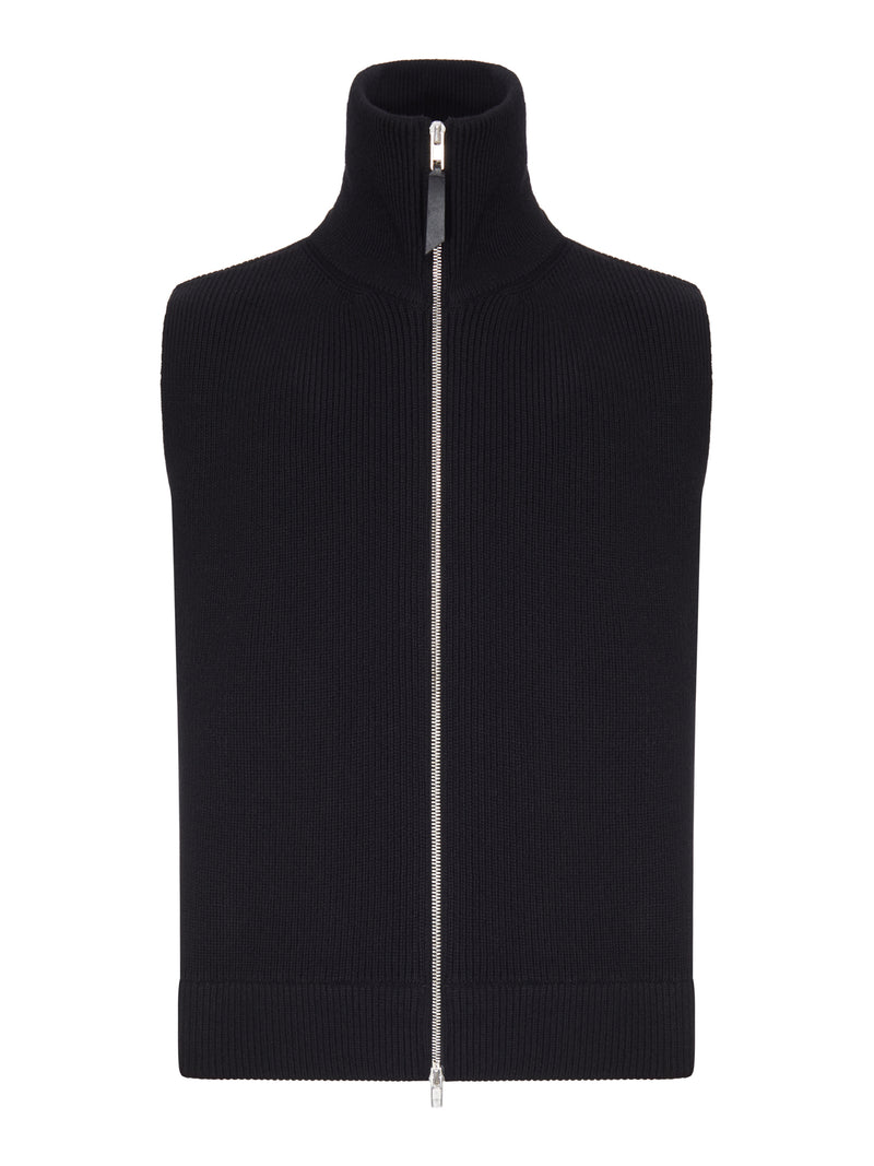 GILET IN MAGLIA CON CERNIERA