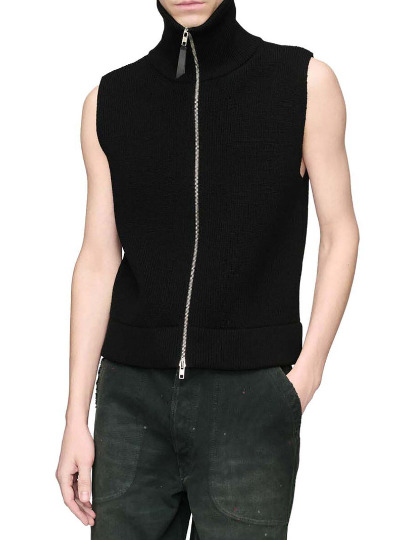 GILET IN MAGLIA CON CERNIERA