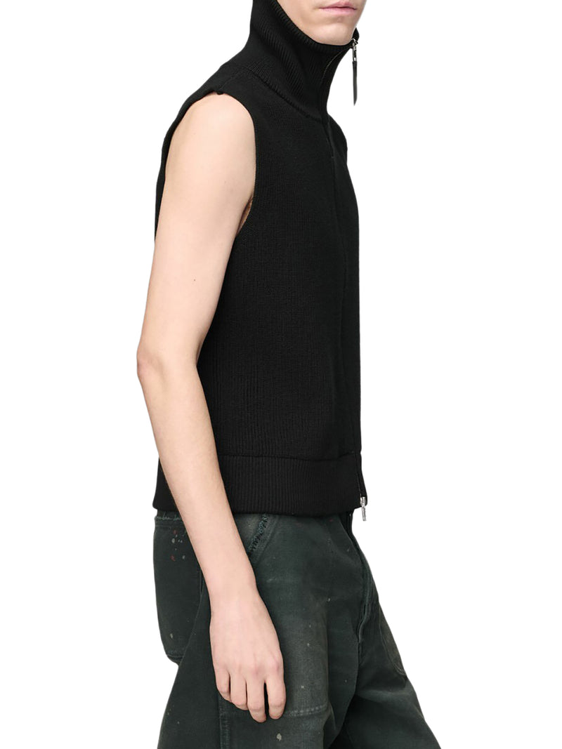GILET IN MAGLIA CON CERNIERA