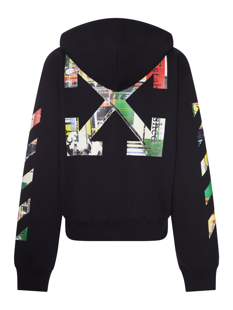 FELPA INDUSTRIAL ARROW CON ZIP E CAPPUCCIO