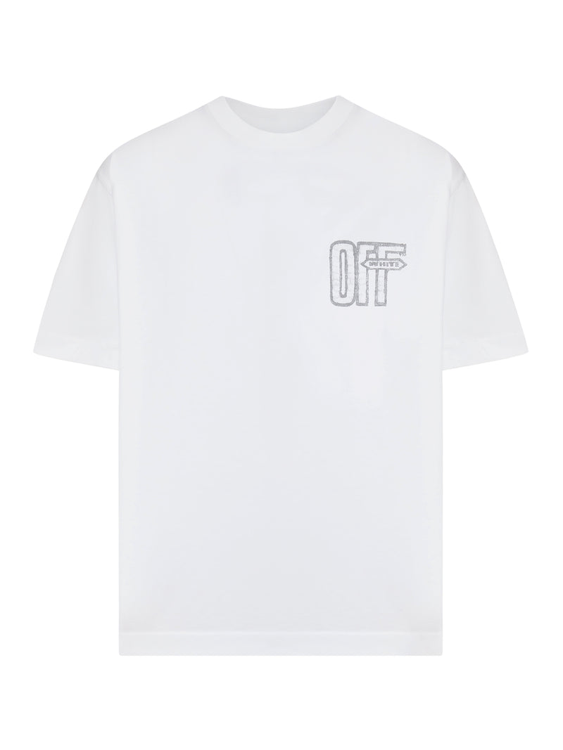 T-SHIRT CON LOGO E STAMPA ARROW SKETCH