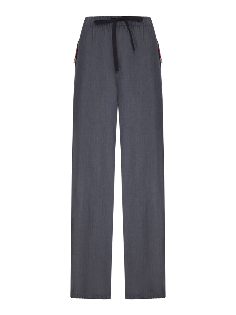 PANTALONI SPORTIVI IN LANA E MOHAIR