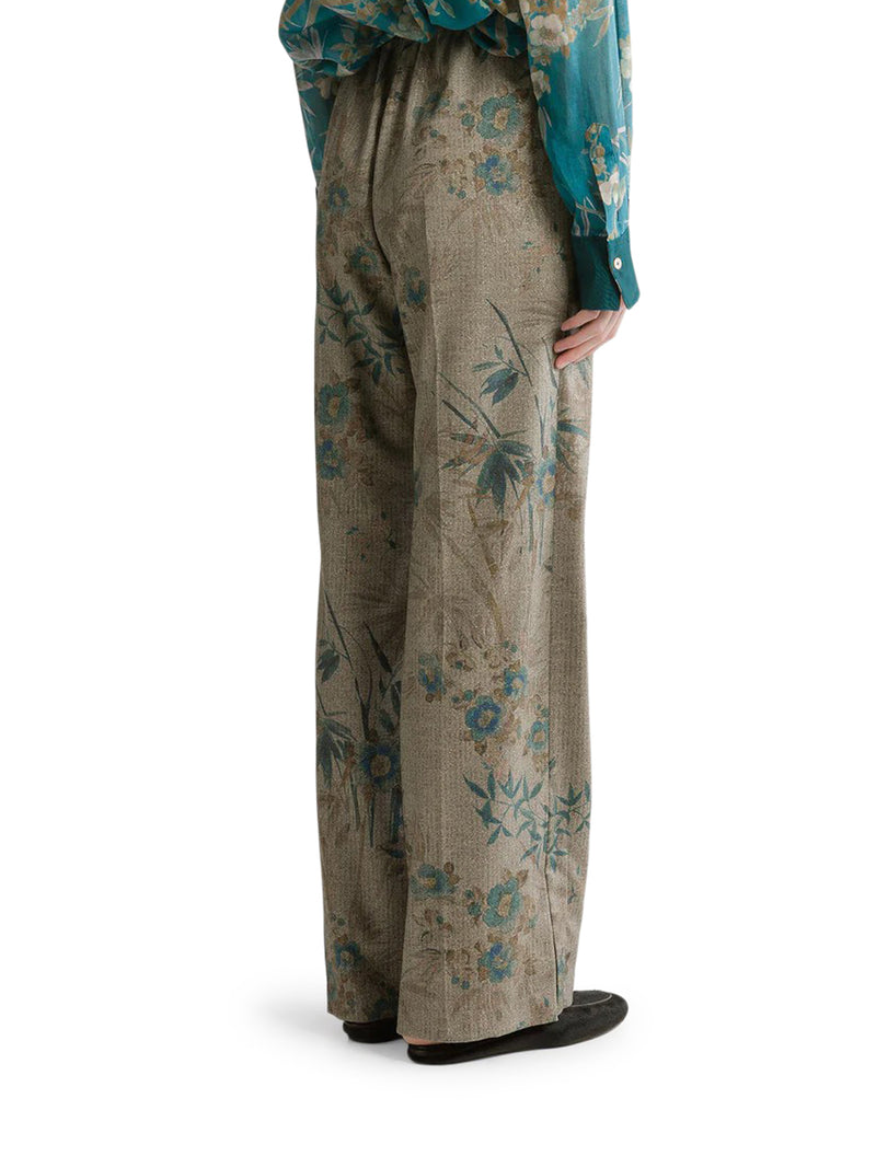 PANTALONI PALAZZO CON STAMPA FLOREALE