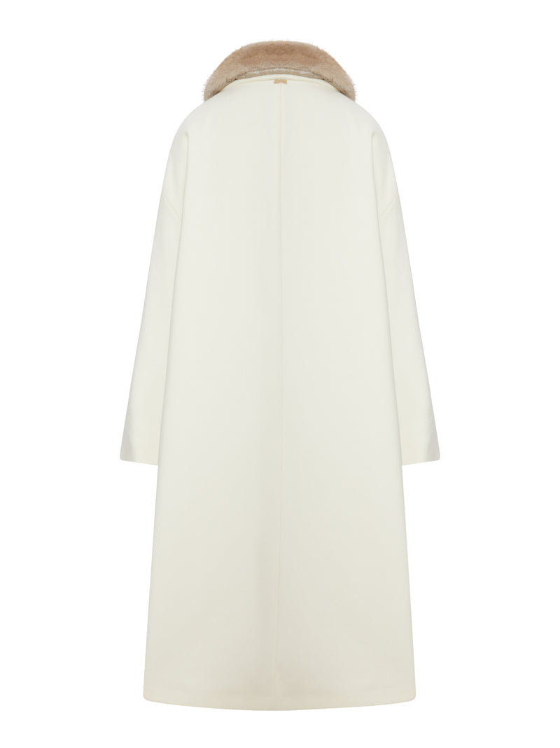 CAPPOTTO LUNGO CON COLLO IN PELLICCIA