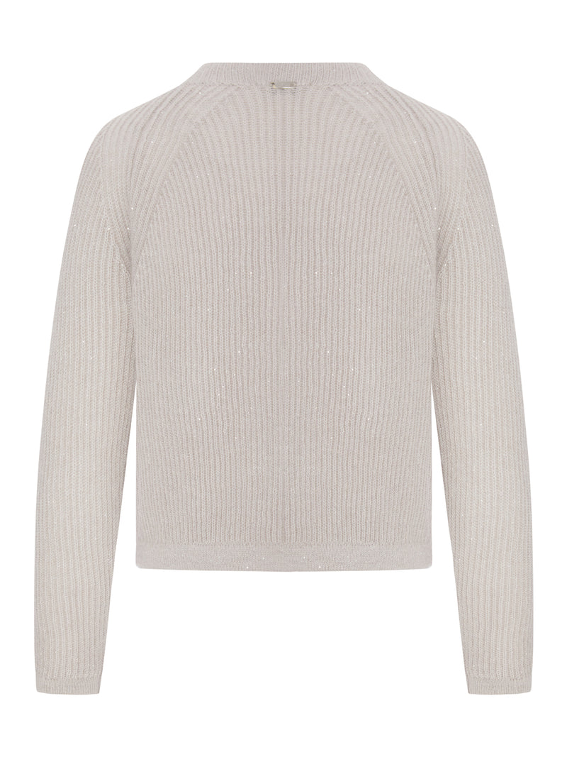 MAGLIONE COSTE IN MISTO LANA E MOHAIR