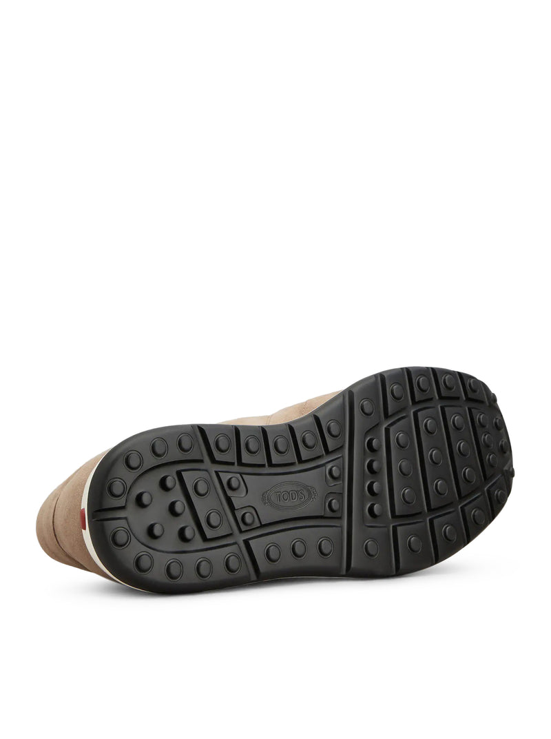 SNEAKERS RED DOT IN PELLE SCAMOSCIATA PASHMY