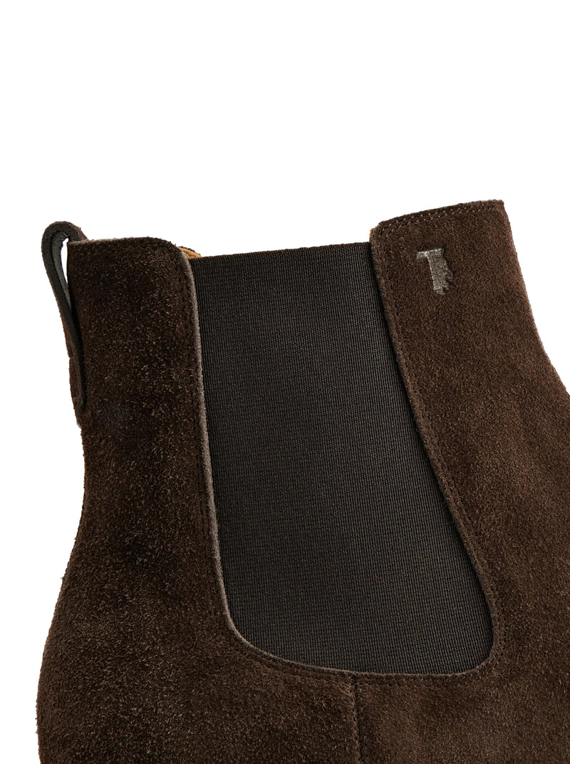 STIVALETTO CHELSEA IN PELLE SCAMOSCIATA