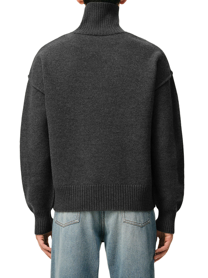 MAGLIONE COLLO ALTO AMI DE COEUR IN LANA