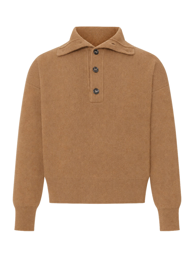 MAGLIA IN LANA CON COLLO POLO