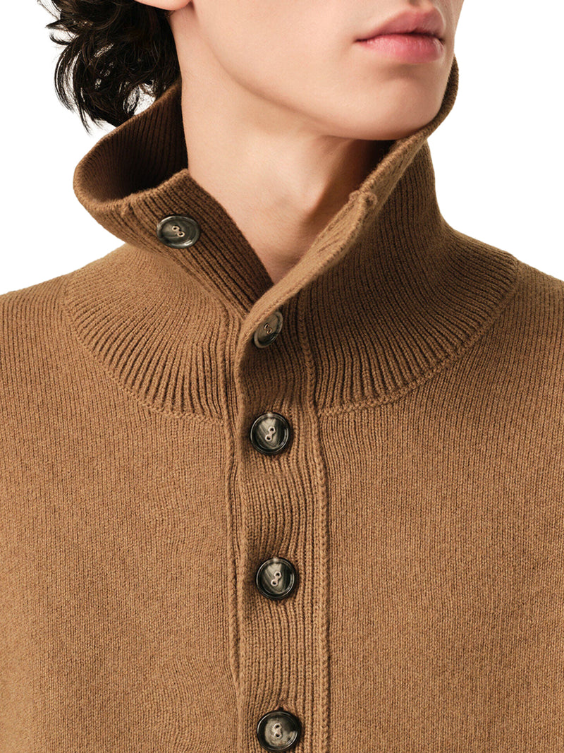 MAGLIA IN LANA CON COLLO POLO