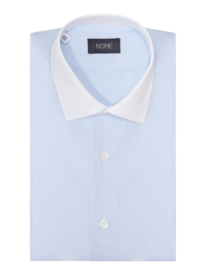 CAMICIA CLASSICA A RIGHE IN COTONE