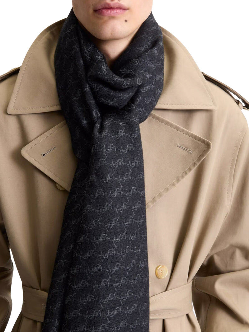 SCIARPA CASSANDRE IN CASHMERE E JACQUARD DI SETA