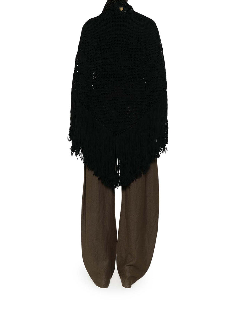 SCIALLE PEONIA IN LANA MERINO