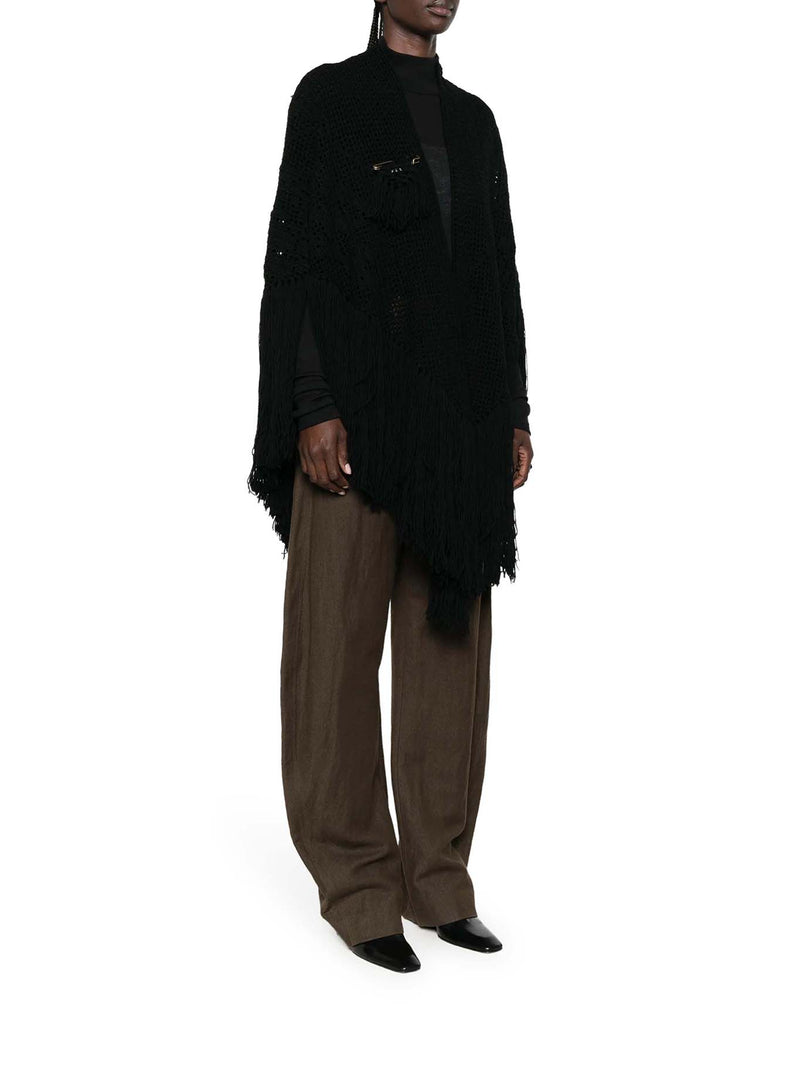 SCIALLE PEONIA IN LANA MERINO