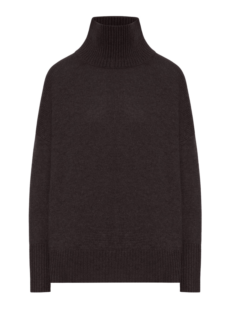 MAGLIONE HEIDI A COLLO ALTO IN LANA CASHMERE