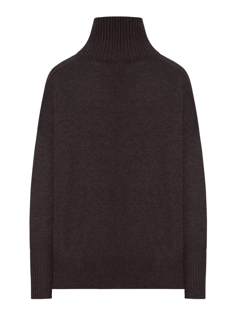 MAGLIONE HEIDI A COLLO ALTO IN LANA CASHMERE