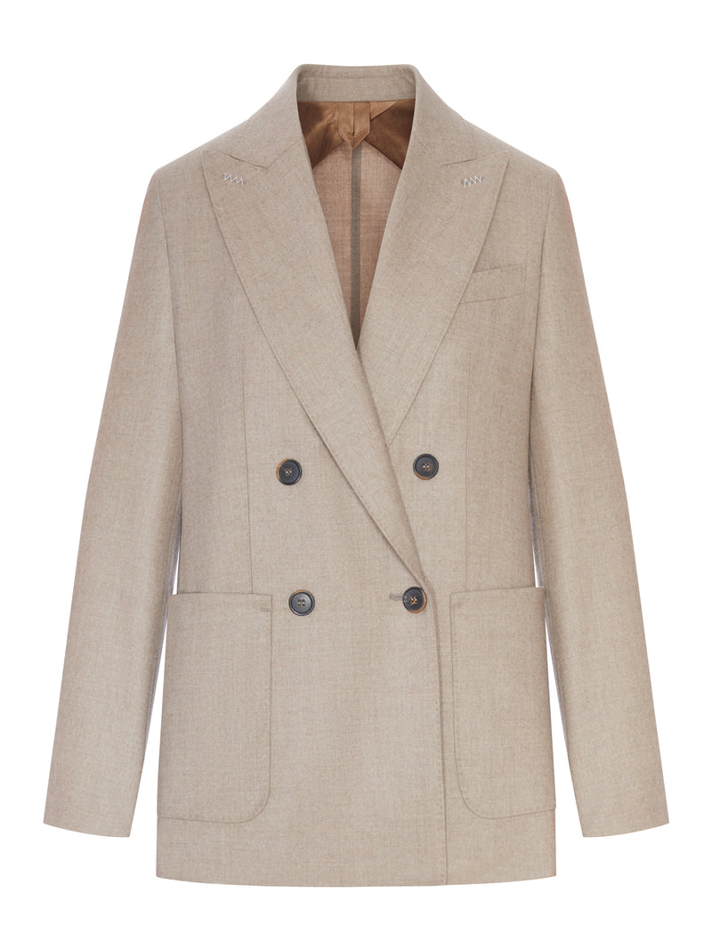 BLAZER IN FOULÉ DI CACHEMIRE