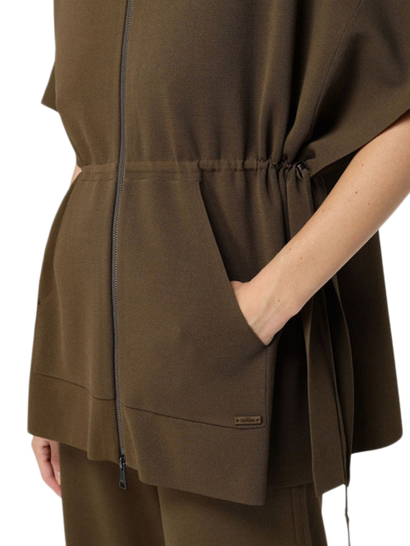 CARDIGAN AMPIO IN VISCOSA CRÊPE