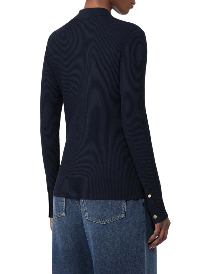 CARDIGAN ADERENTE IN FILATO DI LANA