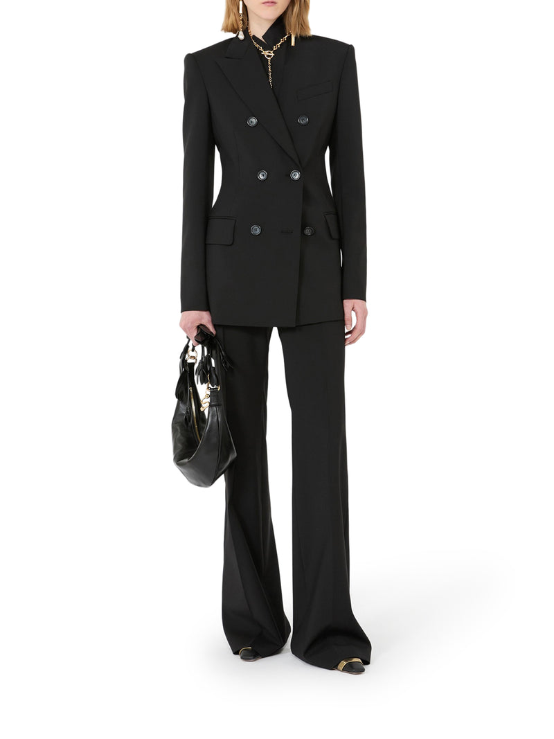 PANTALONE FLARE IN PURA LANA NATURAL STRETCH