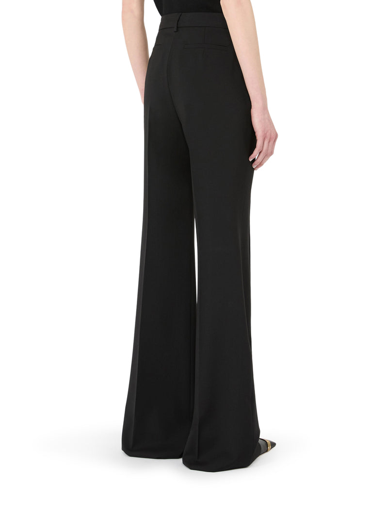 PANTALONE FLARE IN PURA LANA NATURAL STRETCH
