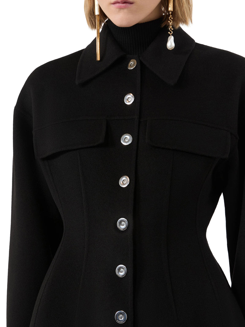 OVERSHIRT SAGOMATA IN PURA LANA