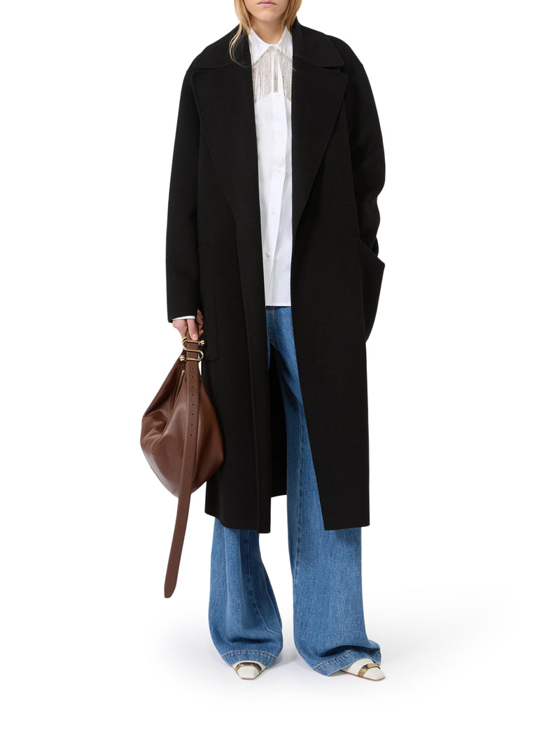 CAPPOTTO OVERSIZE IN DOUBLE DI LANA