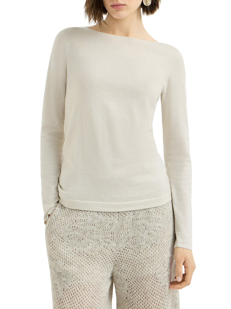 MAGLIA LEGGERA IN CASHMERE E SETA SPARKLING
