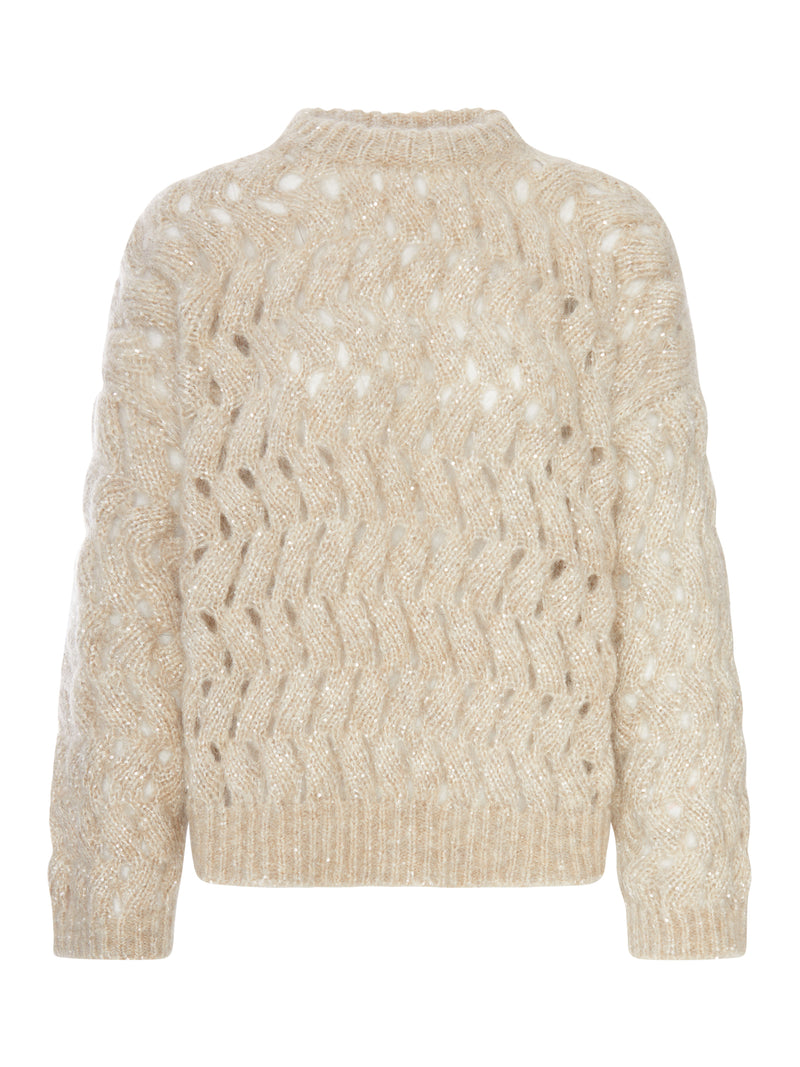 MAGLIA DAZZLING ZIGZAG CABLE