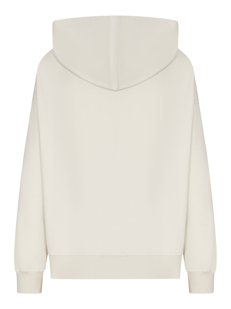 FELPA CON CAPPUCCIO E ZIP