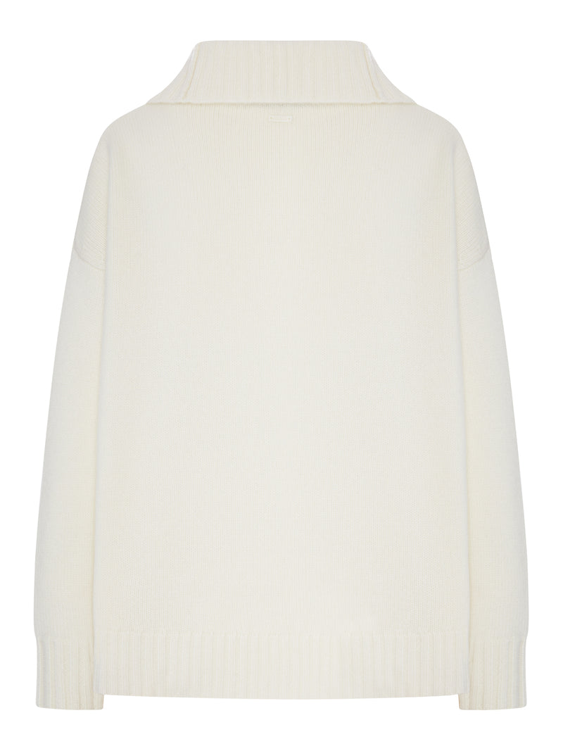MAGLIA IN LANA OVERSIZE CON COLLETTO AMPIO