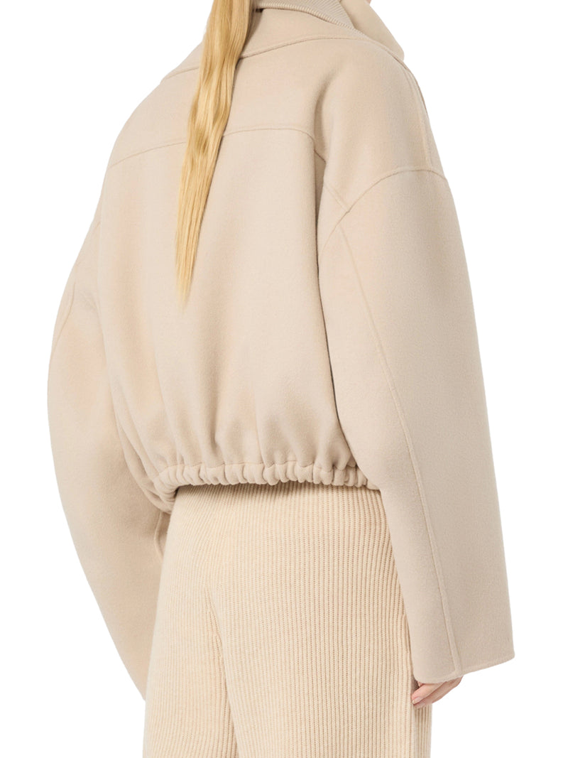 BOMBER IN PURA LANA CON DAVANTINO RIMOVIBILE