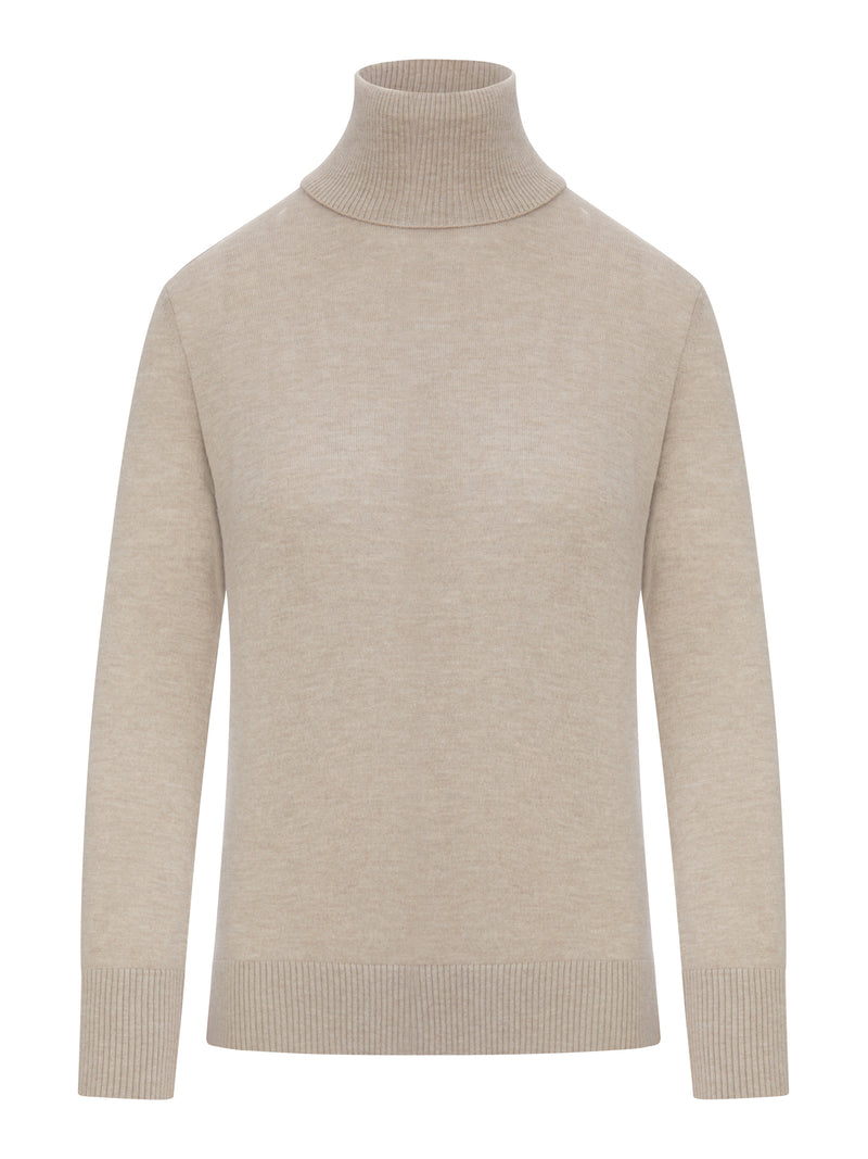 MAGLIA DOLCEVITA IN MAGLIA CON PATCH SUI GOMITI