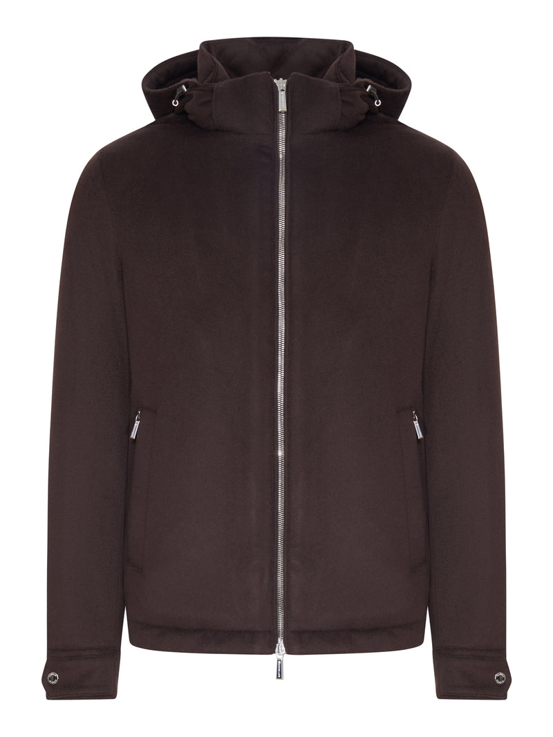 GIACCA ALBINI CON CAPPUCCIO IN CASHMERE