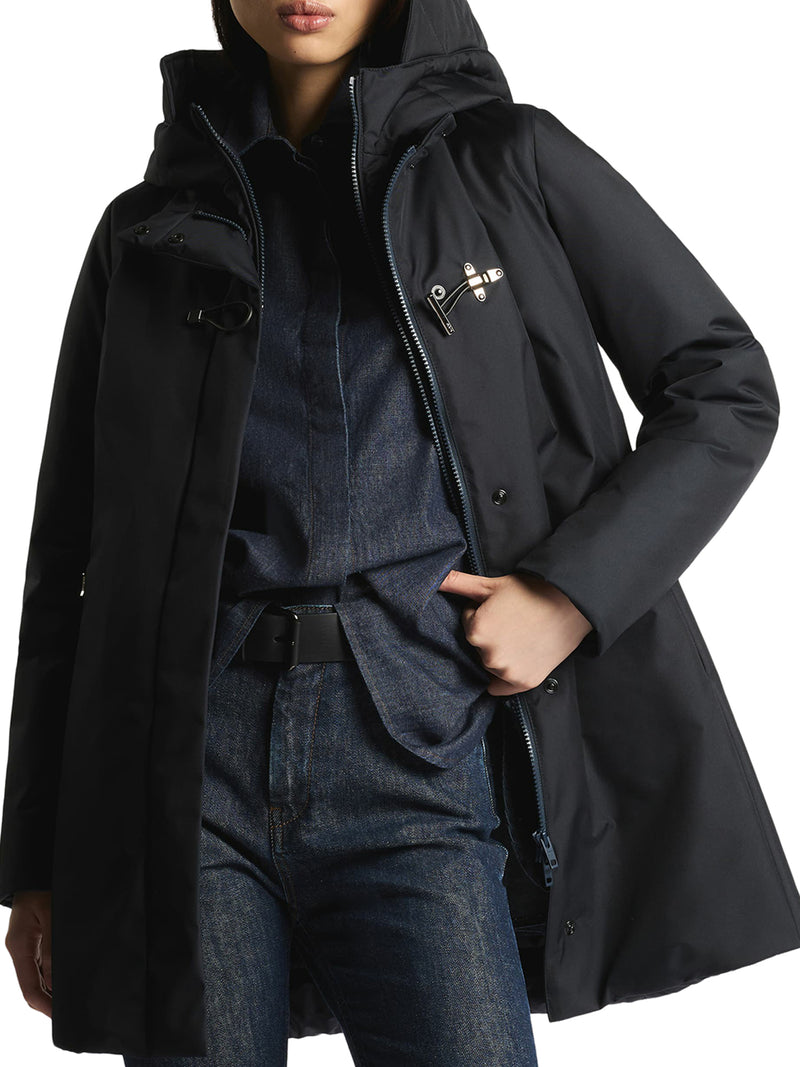 TOGGLE COAT IN GABARDINE TECNICO